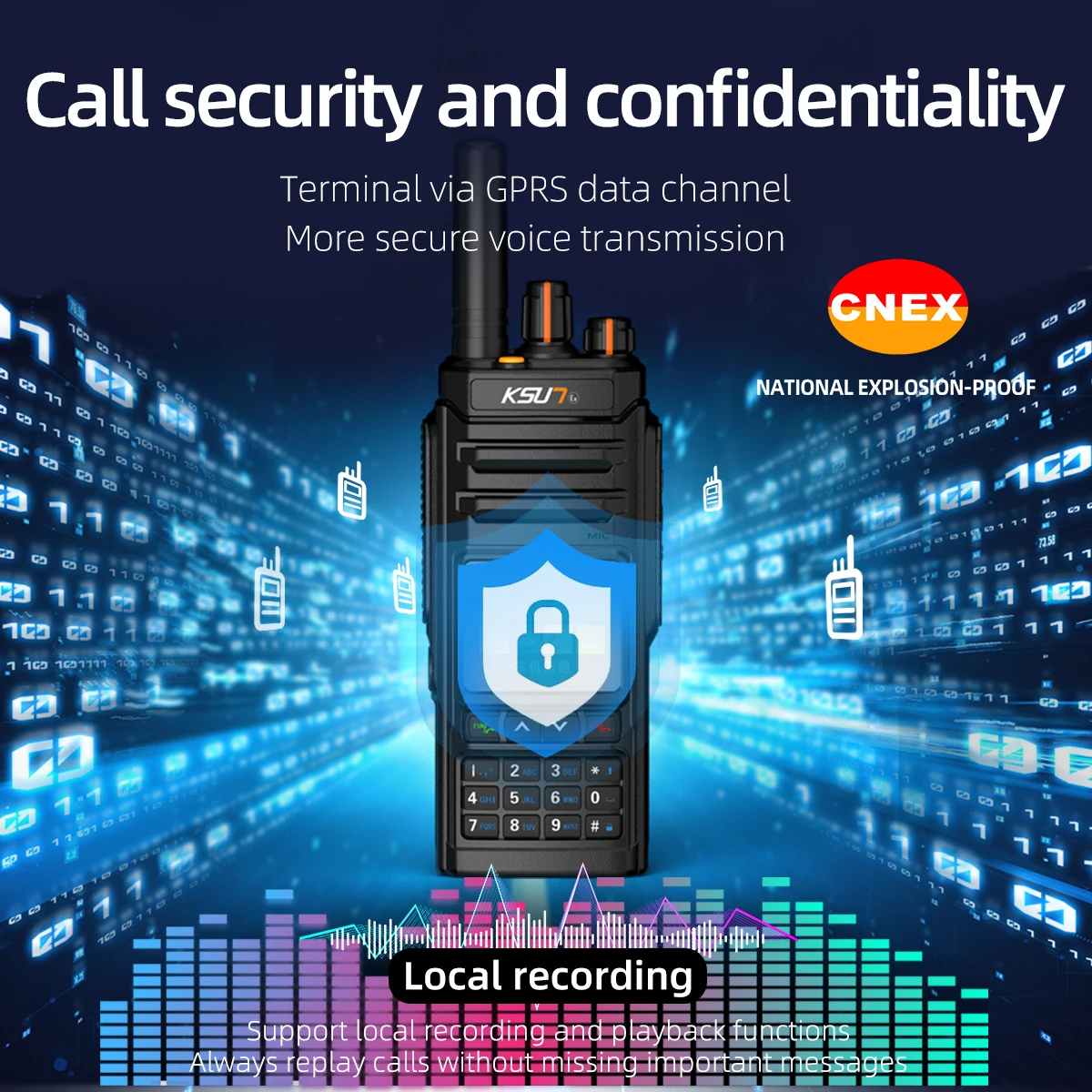 KSUN CT82 POC منصة عالمية مزدوجة بطاقة Sim الهاتف الذكي مشفرة واقية من الانفجار راديو لاسلكي تخاطب لألغام الفحم الغاز الطبيعي #5
