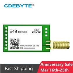 433MHz 20dBm UART wireless module ISM DIP SMA Antenna E49-400T20D CDEBYTE GFSK 1.0km low cost wireless data transmitter