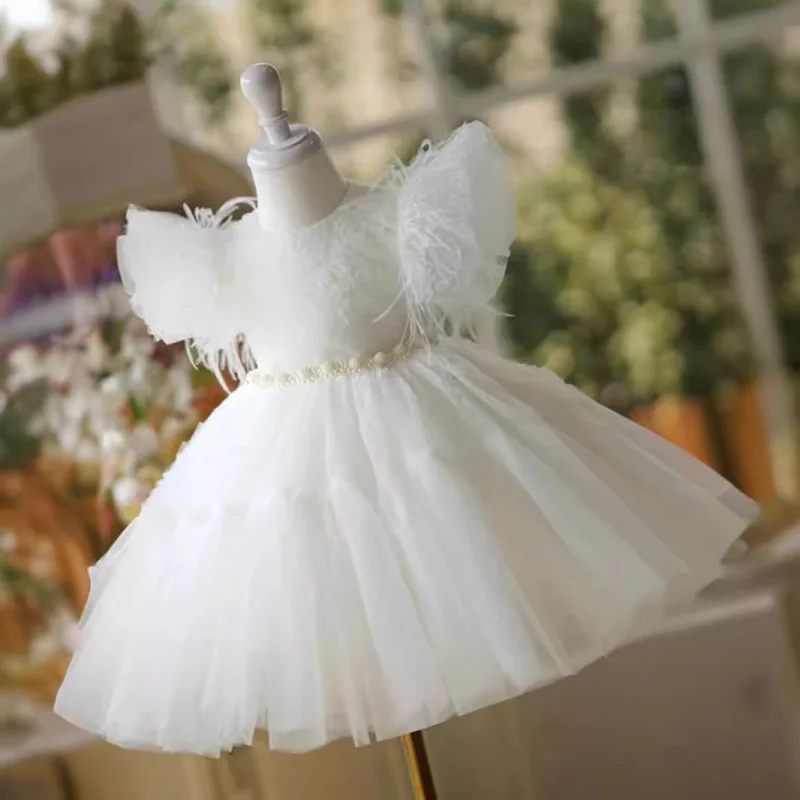 

Children's Princess for High-end Host Piano Performance Costume Flower Little Girl Wedding Dress