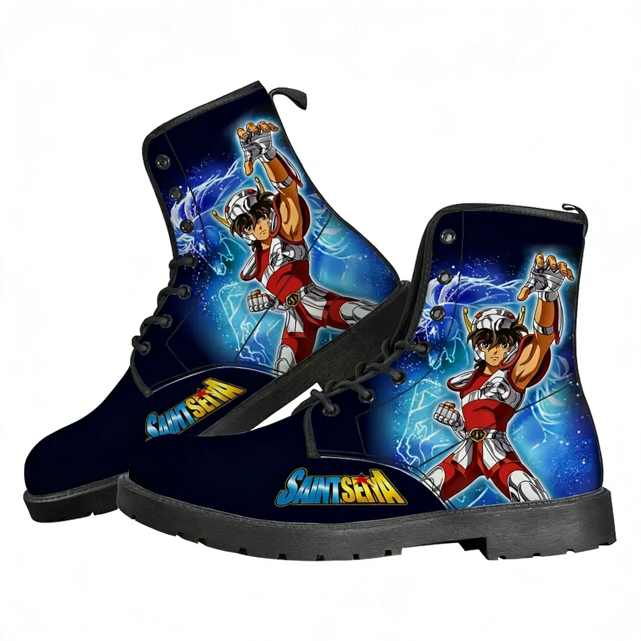 

Ботинки Saint Seiya для мужчин, женщин и подростков, повседневные ботинки, легкие уличные ботинки в стиле фильма, высококачественная обувь для пар, индивидуальный дизайн