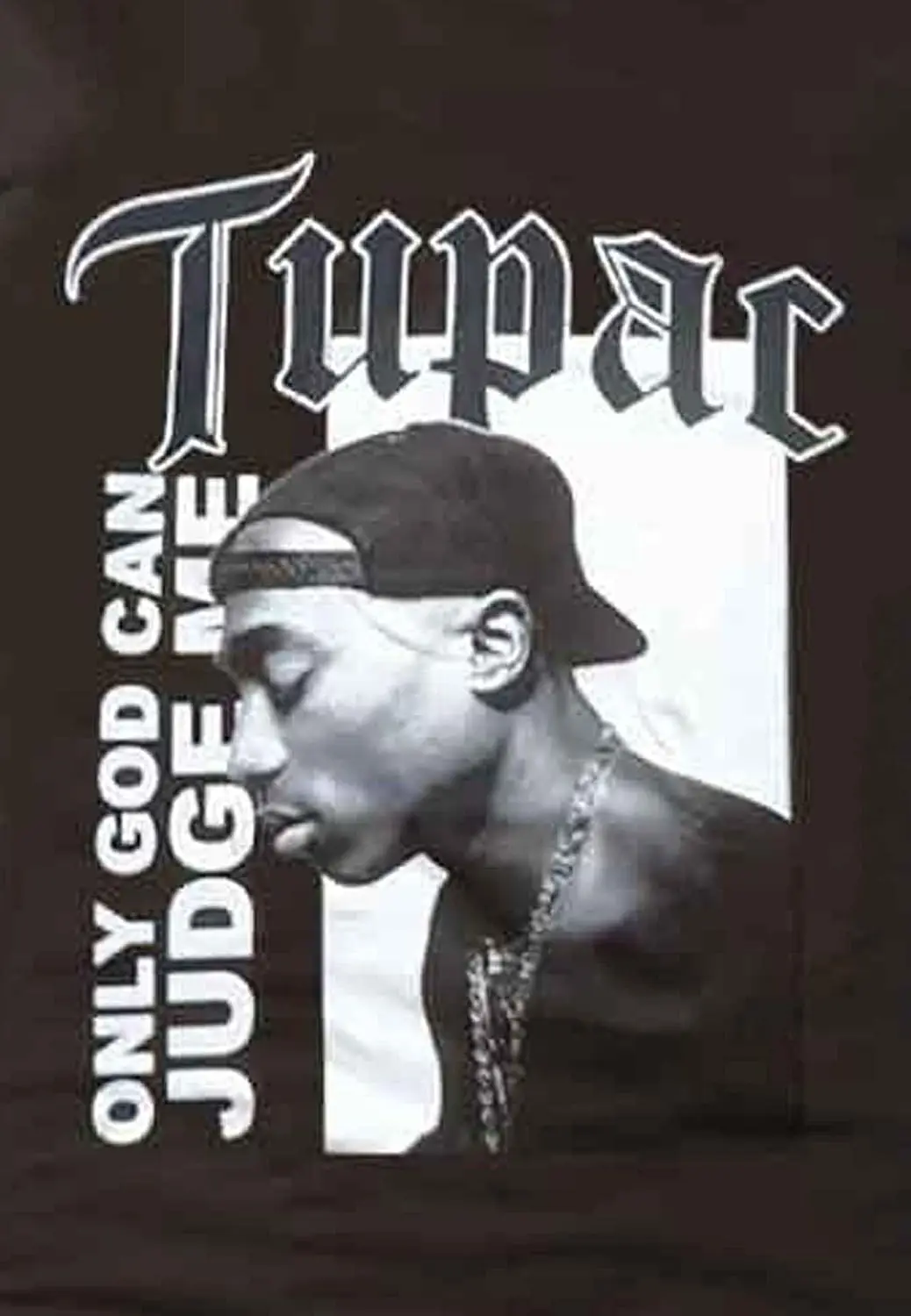 TUPAC SHAKUR T Shirt 2Pac Only God Can Judge Me Logo Official Womens Junior Fit Black Size L