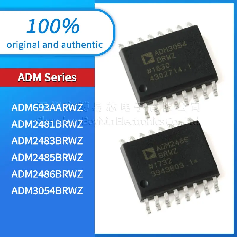 Original genuine ADM693AARWZ ADM2481BRWZ ADM2483BRWZ ADM2485BRWZ ADM2486BRWZ ADM3054BRWZ package SOIC-16