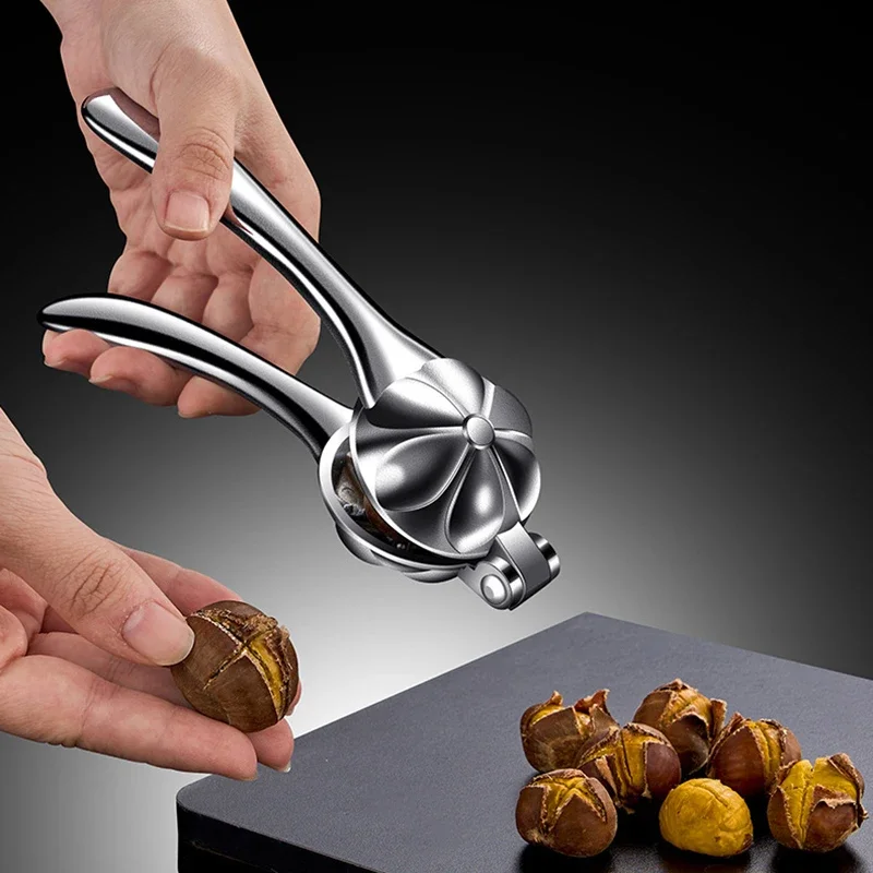 Chestnut Killer Opener Stainless Steel Clip Walnut Pliers Chestnut Cutter Nutcracker Winter Strong Chestnut Grove Kitchen Tool