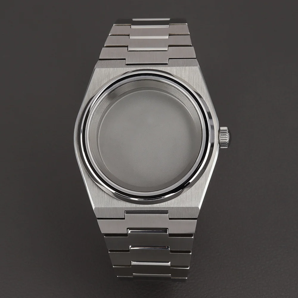 

40mm Silver/Gold/Rose Gold Watch Case Bracelet Sapphire for Mod PRX Super Player Fit NH35 NH36 NH38 NH34 NH72 Movement 29mm Dial