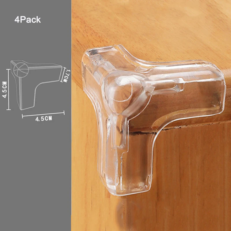 4 stks/10 stks kinderen baby veiligheid siliconen beschermer tafel hoek rand bescherming cover kinderen anticollision randbeschermers