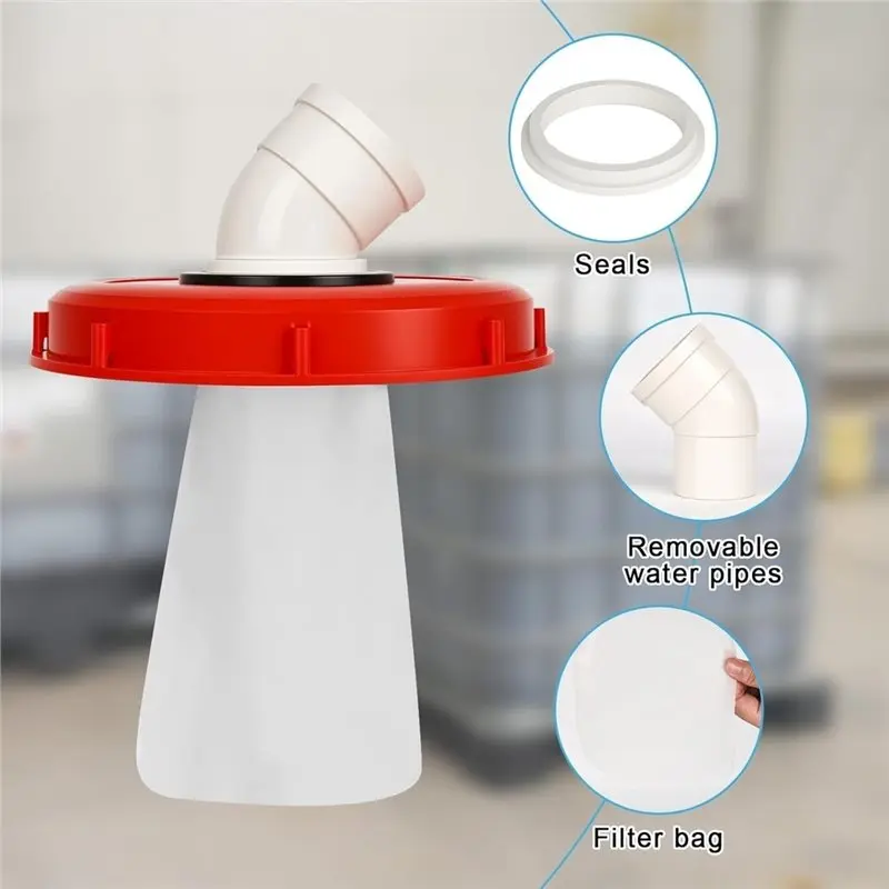 A83G-245 Mm Tank Cap Water Filter 45° IBC Lid Filter IBC Nylon Filter Garden IBC Container For Rainwater Tank