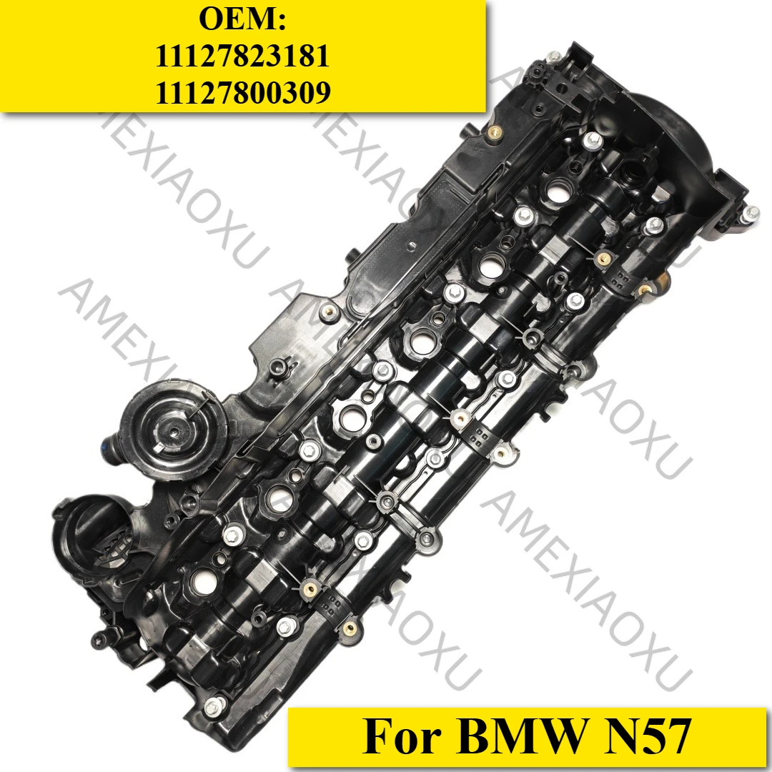 AP03 Engine Cylinder Head Valve Rocker Camshaft Cover For BMW N57 engine 11127823181,11127800309