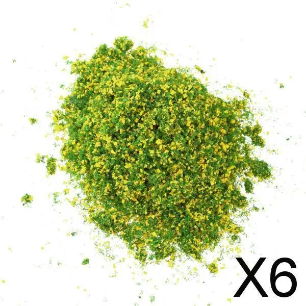 4-6pack Bright Yellow Green Foliage Model Scenic Material for Mini Tree DIY