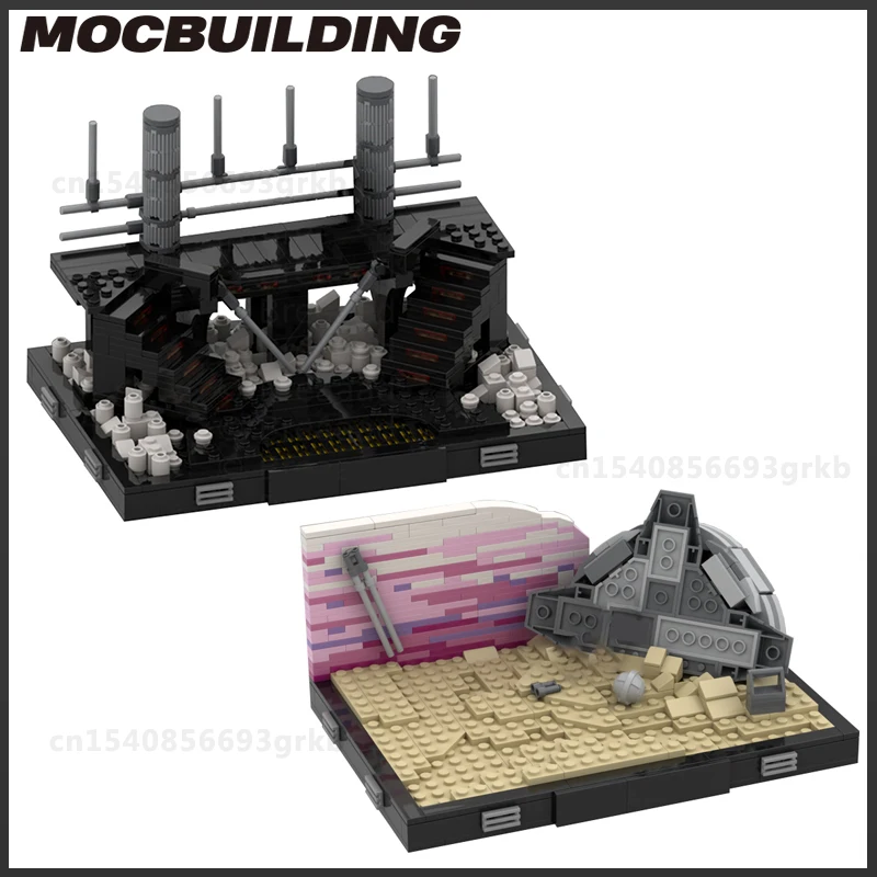 Moc Build Blocks War Space Street View Series DIY Bricks Star Movie DIY Model Toys Birthday Christmas Gifts Collection Present