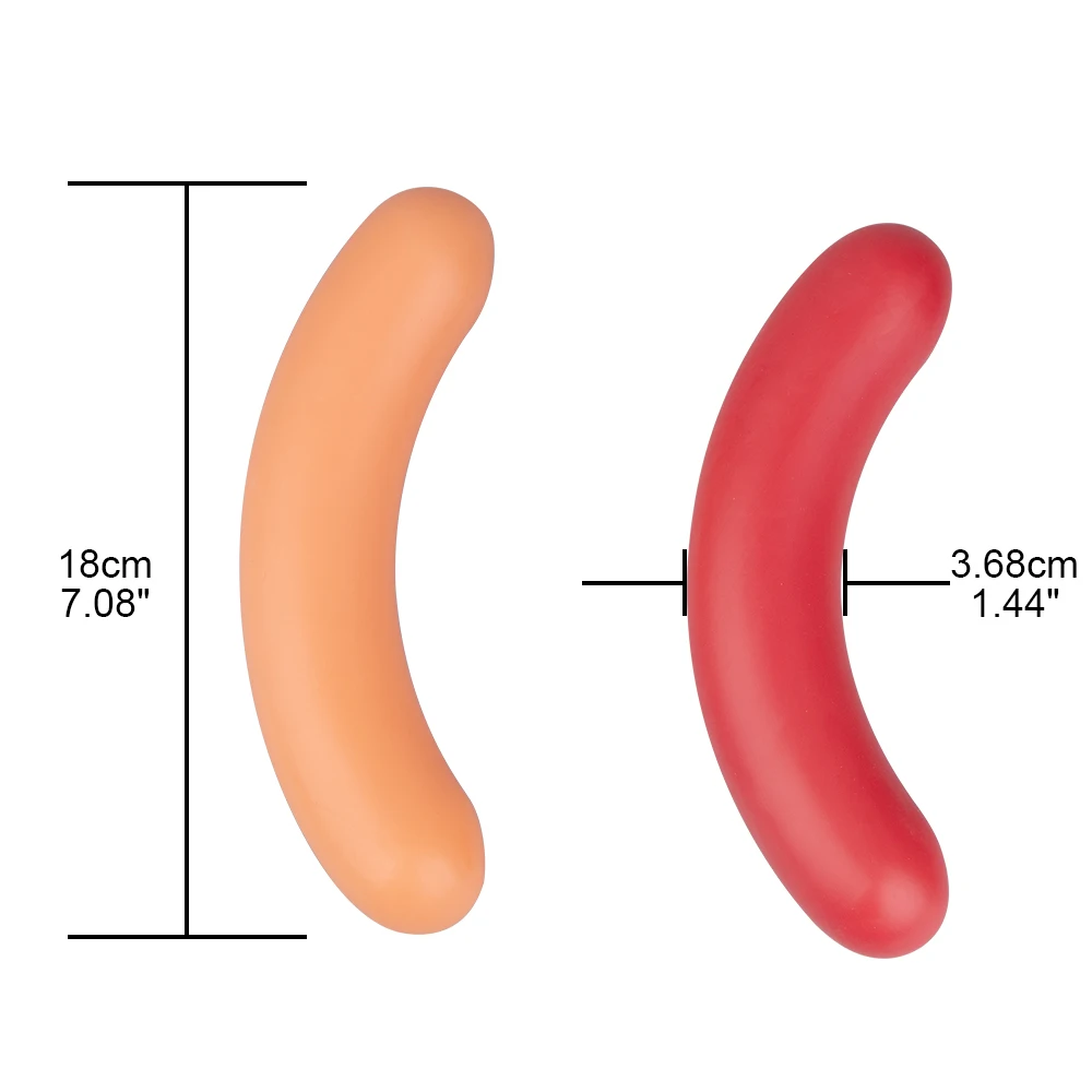 Moonuo Breakfast Lunch Dinner Hot Dog Masturbation Stick Female Healthy Soft Glue Huge Realistic Dildo For Women Sex Toys