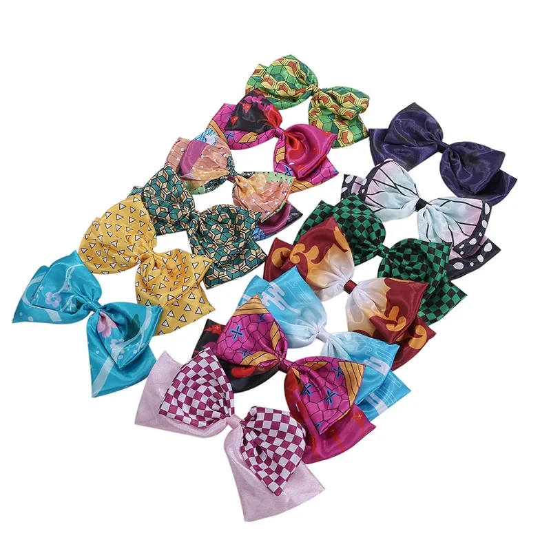 Anime Cosplay Fiocco Fermagli per capelli Accessori Shinobu Nezuko Tanjirou Copricapo per donne Ragazze^0*l