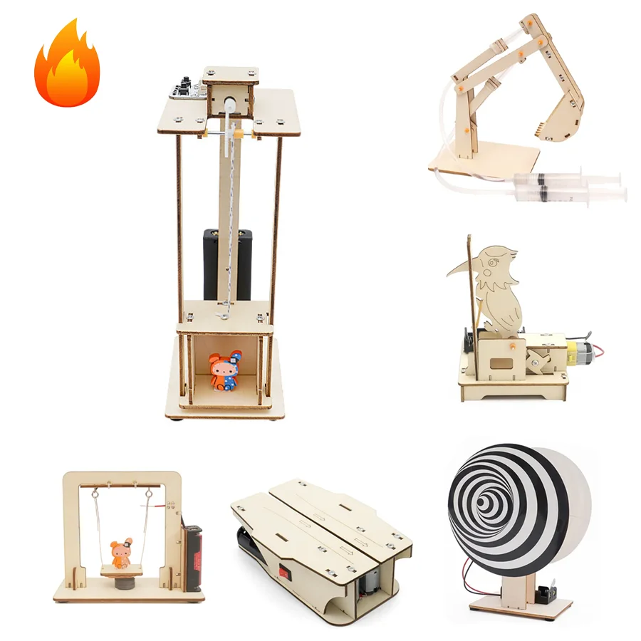 DIY physikalisches Modell, wissenschaftliches Experiment, Lernspielzeug, handgefertigt, kleine Produktion, Montage, Handwerk, Technologie, Projekt für Schulkinder