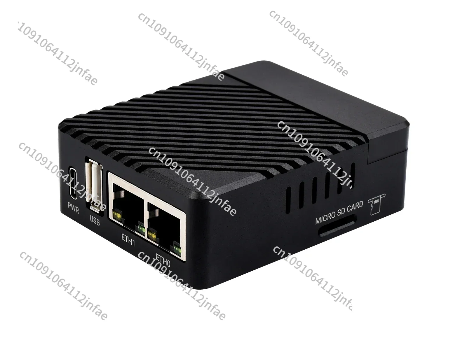 

Waveshare Mini Dual Gigabit Ethernet Base Board for Raspberry Pi Compute Module 4 with USB 2.0 Port and Type-C Power Input