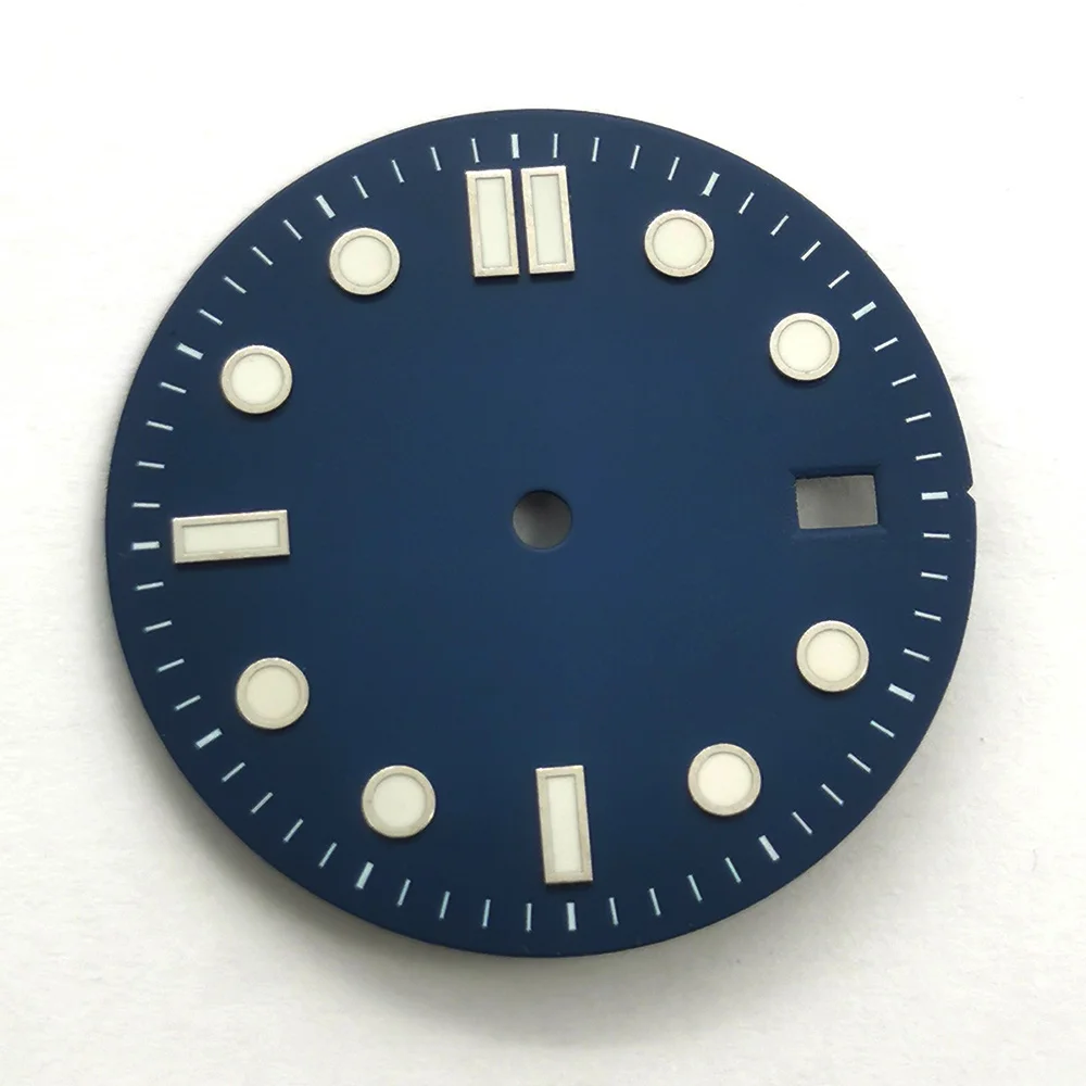 Customized 31mm Dial NH35 Watch Dial Surface Fit For NH35 NH36 Movement 31mm Green Luminous Watch Faces