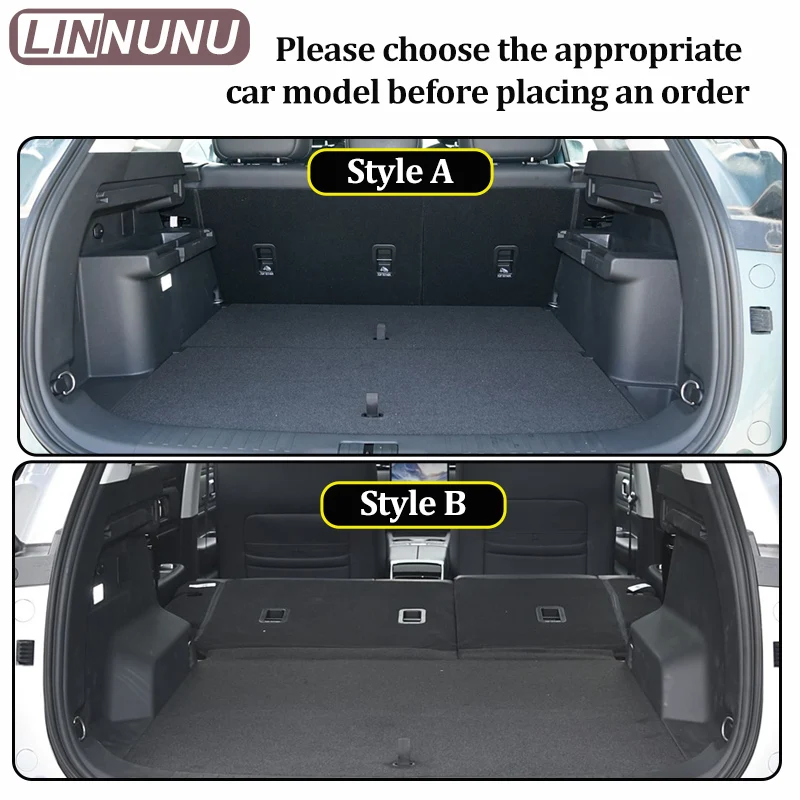 LINNUNU لـ JAECOO J7 PHEV نصف حزمة حصيرة صندوق السيارة الخلفي حماية الجذع وسادة جلدية اكسسوارات السيارات الداخلية 2025 2024 2023