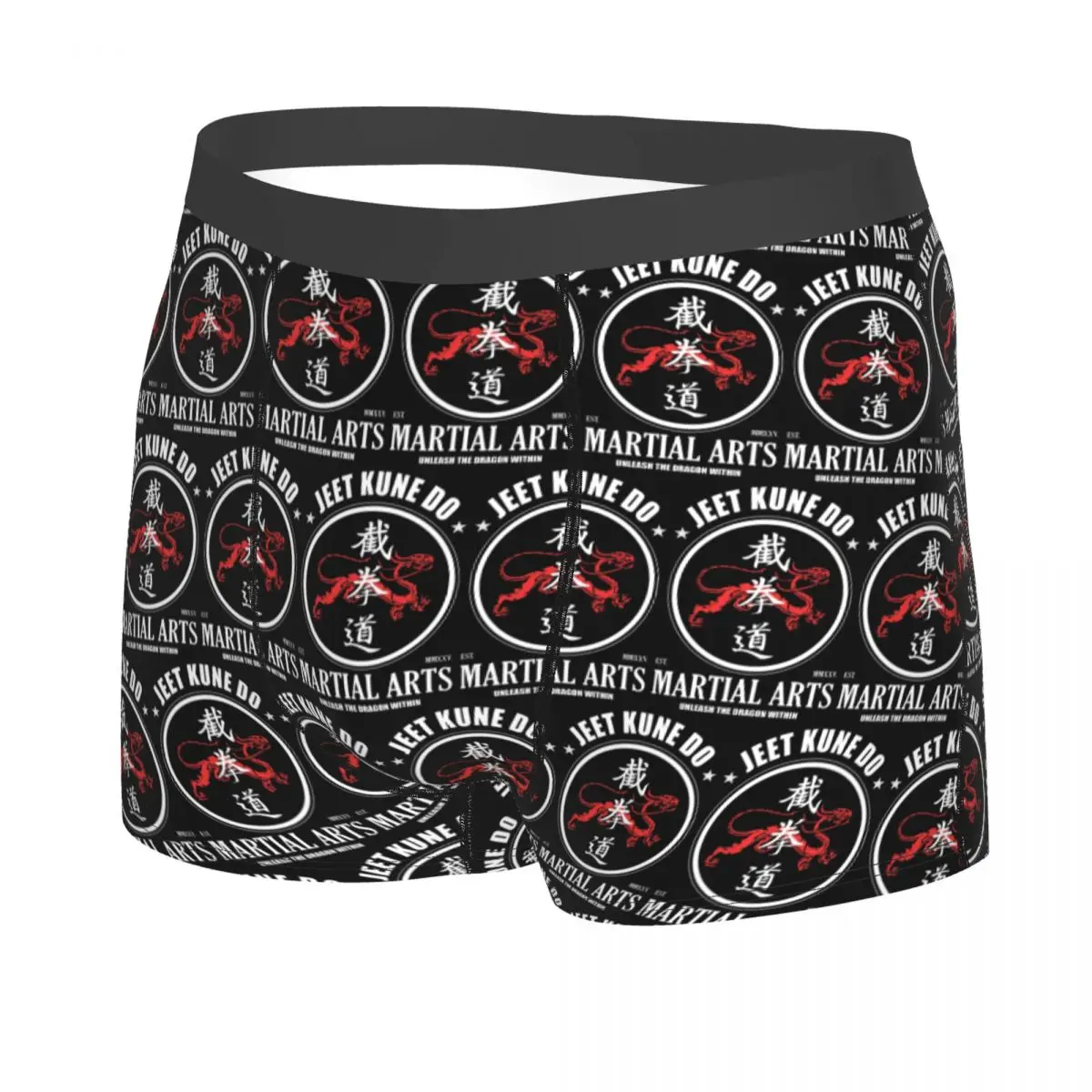 Boxer Underpants Shorts Unleash The Dragon Within Jeet Kune Do Dragon Power Panties Men Soft Underwear for Homme Man Gift