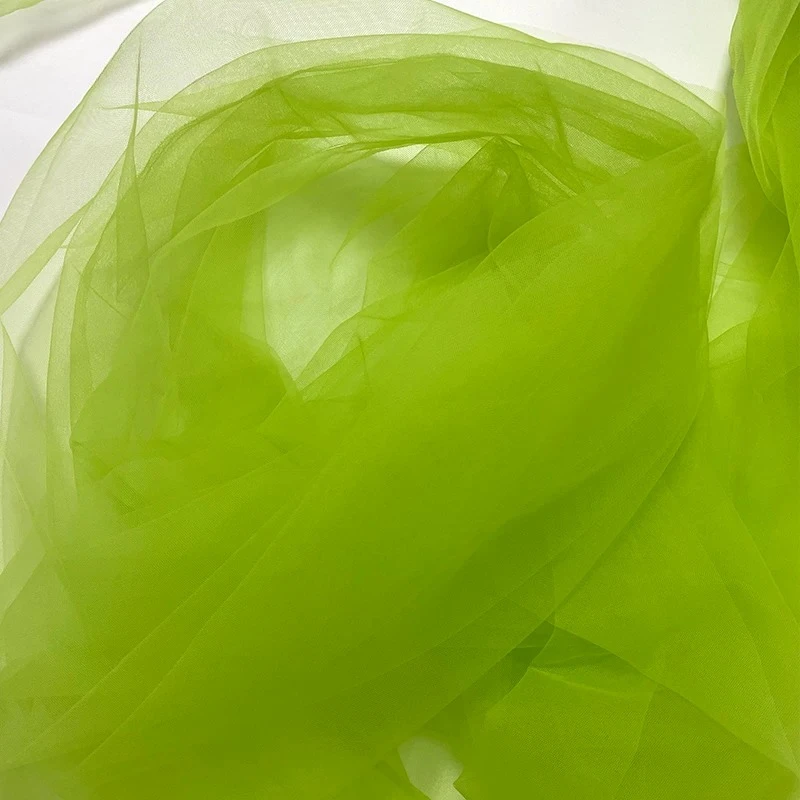 High‑Density Soft Tulle Mesh Fabric Sheer Net Cloth for Wedding Drapery Bridal Gown Skirt & Handmade DIY Sewing Material view 3