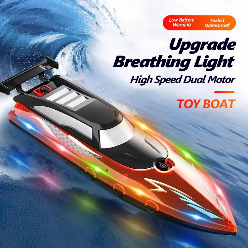 Light Remote Control Boat Toy Medium High-Speed Speedboat Sailing Boat Model Electric Birthday Yacht