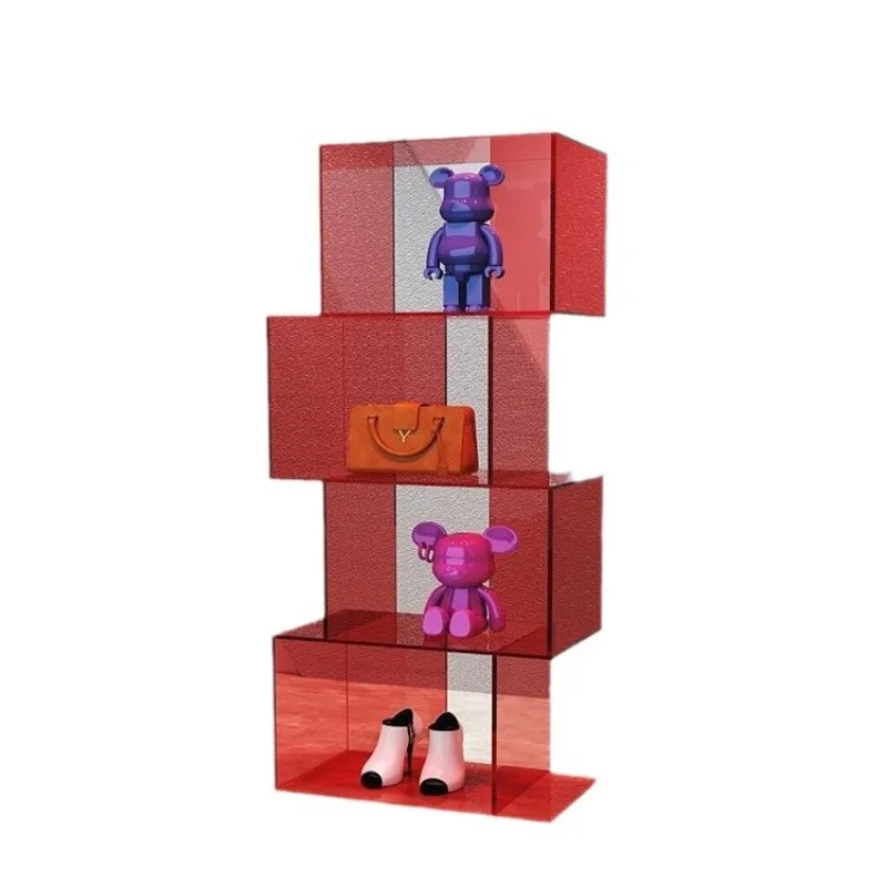 

Acrylic display racks, containers, store shoe and bag racks, display window props, household multi-layer bookshelves