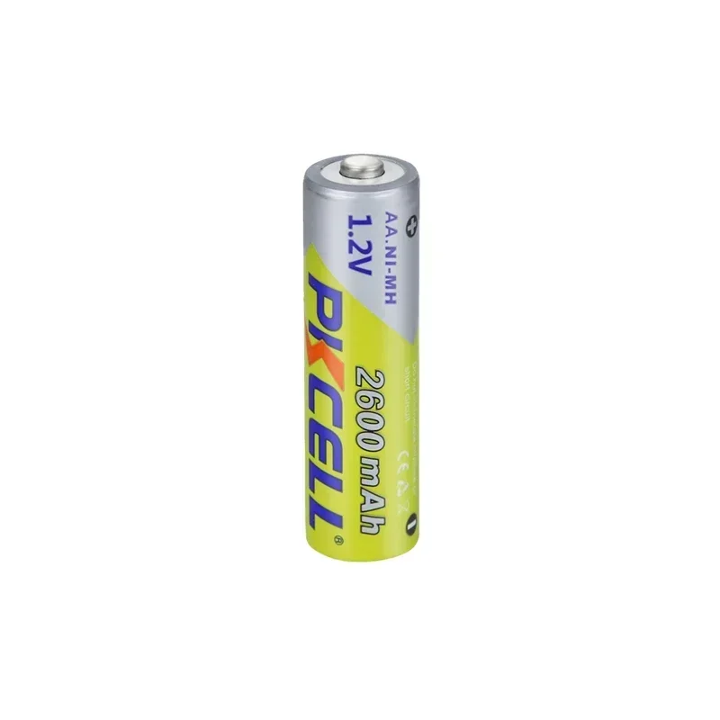 PKCELL 2600mAh 1.2V AA Rechargeable Batteries Ni-MH AA Rechargeble Battery with AA Battery Box for Camera Anti-dropping Toy Car