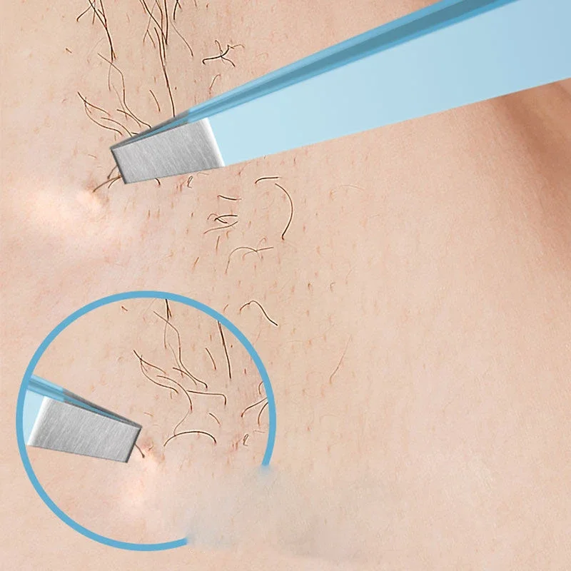 Pinzas de cejas de acero inoxidable, extractor de pelo fino colorido, pinzas de cejas inclinadas, herramientas de maquillaje