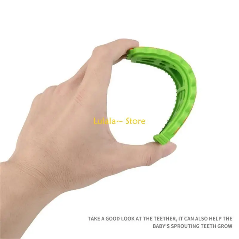 Y4QA Soft Silicone Teething Toy Remote Control Teether Cartoon Teething Toy for Baby