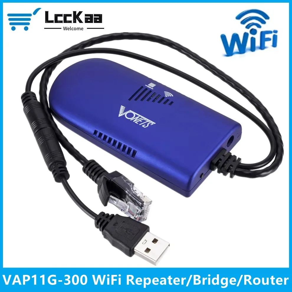 VONETS VAP11G-300 WiFi Repeater/Bridge/Router Modes Portable Multi-Functional AP Signal Booster Wifi Hotspot Extender Amplifier