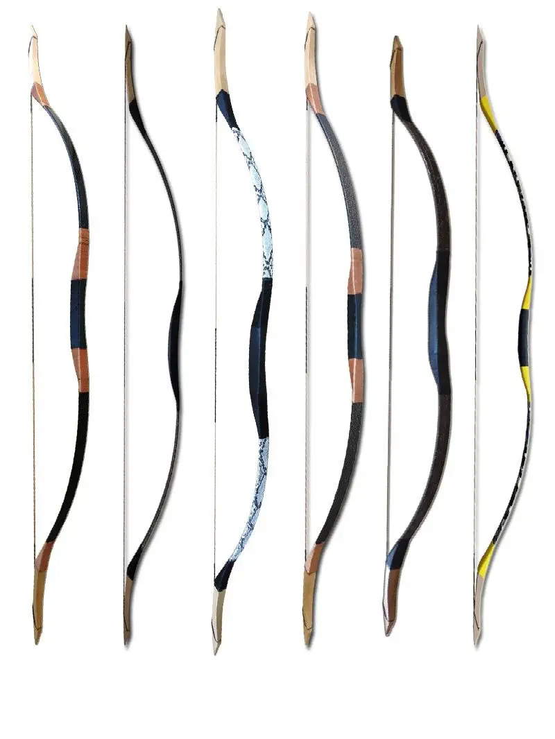 Ancient Traditional Recurve Bow And Arrow Set for Shooting Competitive Archery Retro Style Outdoor Field Sports Equipment