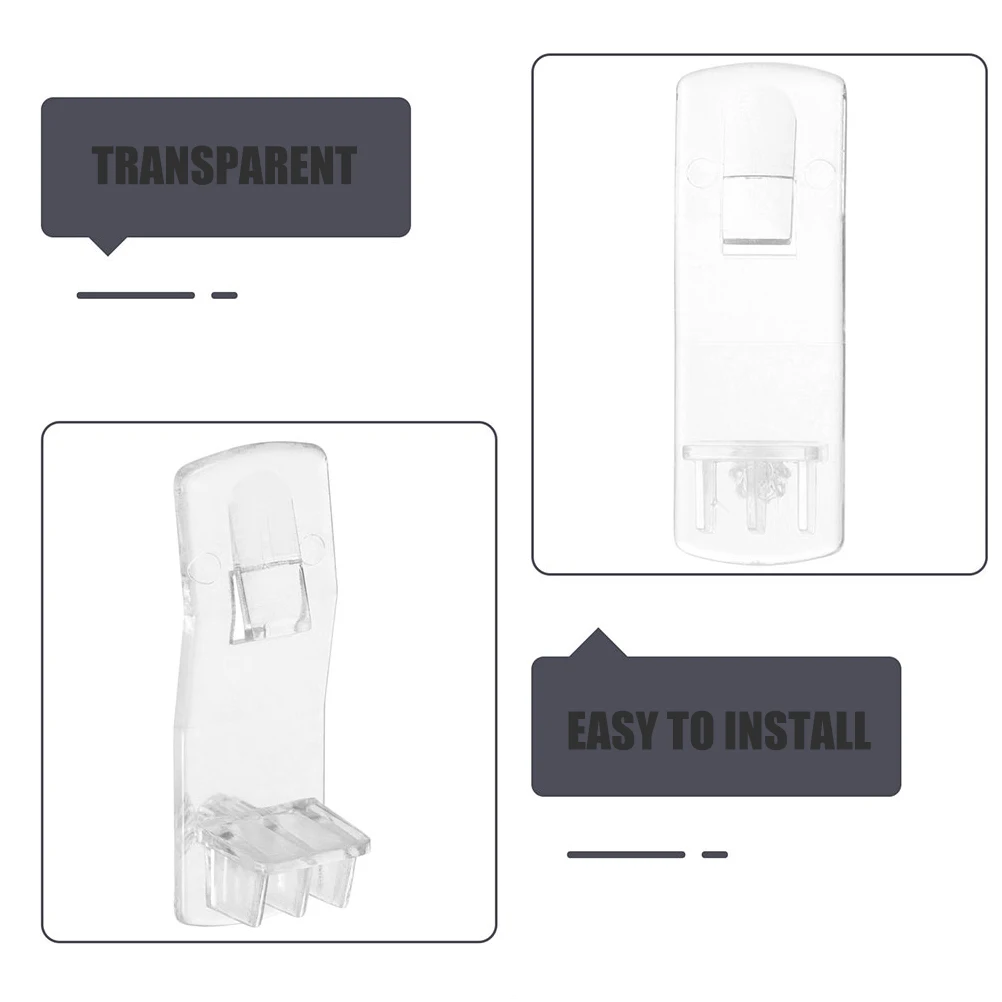 30 szt. Przezroczystych plastikowych wsporników półek z blokadą do szafek kuchennych, regałów, narożników, klipsy do przechowywania, samozaciskowe