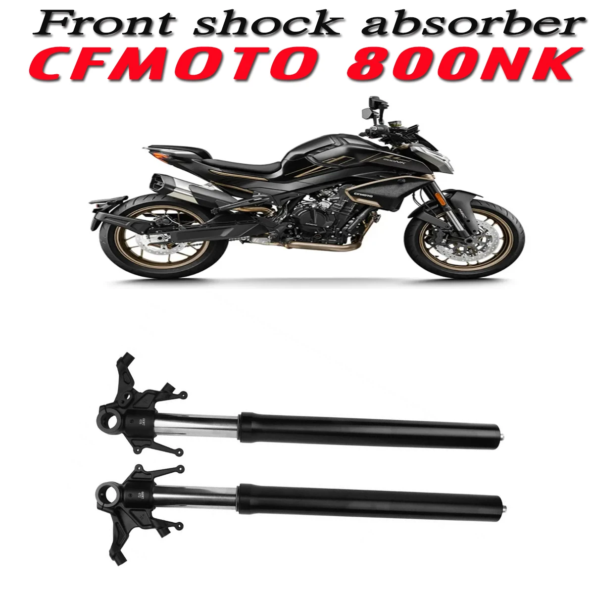 

CFMOTO 800NK Front Shock Absorber Motorcycle Parts Left and Right Front Shock Absorbers CF800-7-7A For 800NK NK800 2023 2024