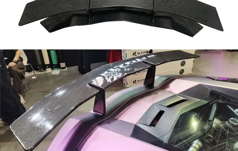 

Suitable for Lamborghini Daniel LP700 720 750 Carbon Fiber Double-layer Tail SV Fixed Wind Wing Modification