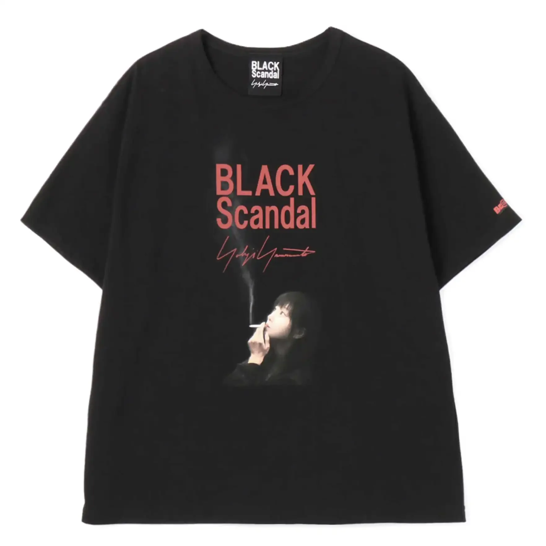 

YOJI OOAK BLACK Scandal Uchida printed T-shirt silhouette joint original design
