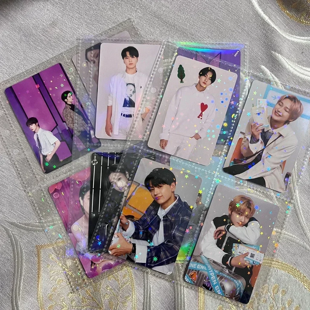 10pcs 1-4 Grid Inlay Idol Card Collect Book Inner Page Refill Inner Cards Photocard Refill Bags Pocket Instax Name Card 포토카드 바인더