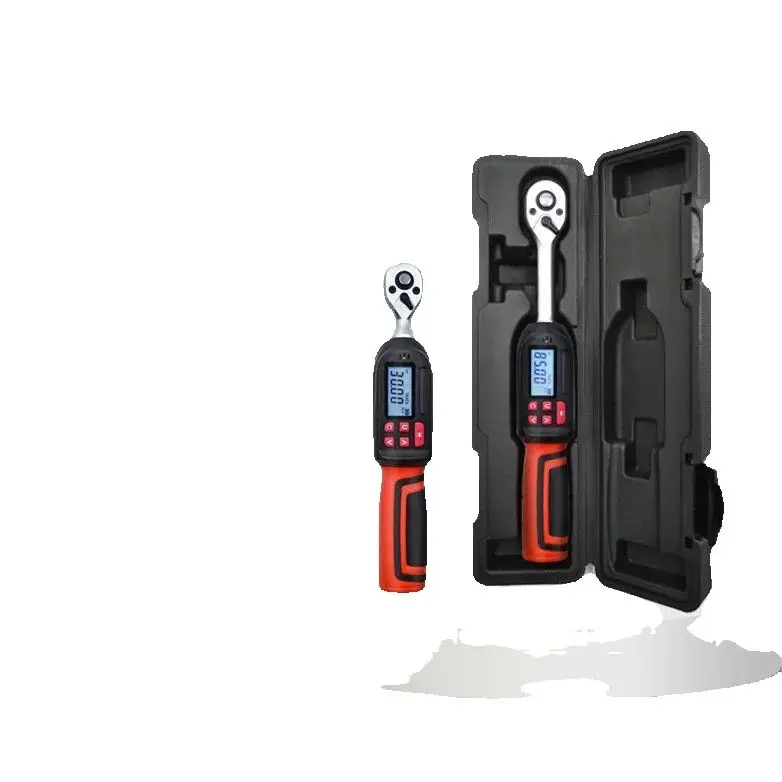 1Piece Digital Preset Torque Wrench 1/2" 3/8" 1/4" Bidirectional Ratchet Head Adjustable Bicycle Car Repair Hand Tools
