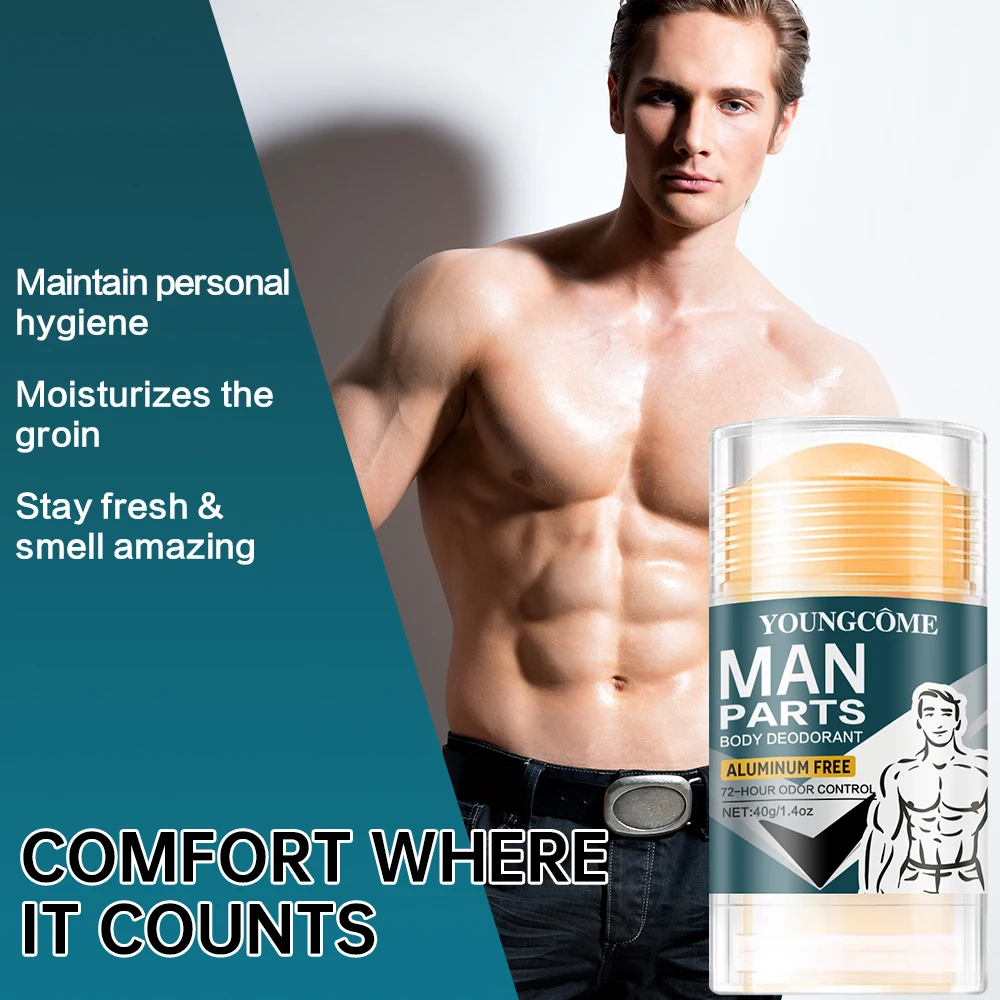 Men's Deodorizer Stick with 72 Hour Odor Control Removing Odor Increasing Favorability Refreshing Aroma Skincare Products