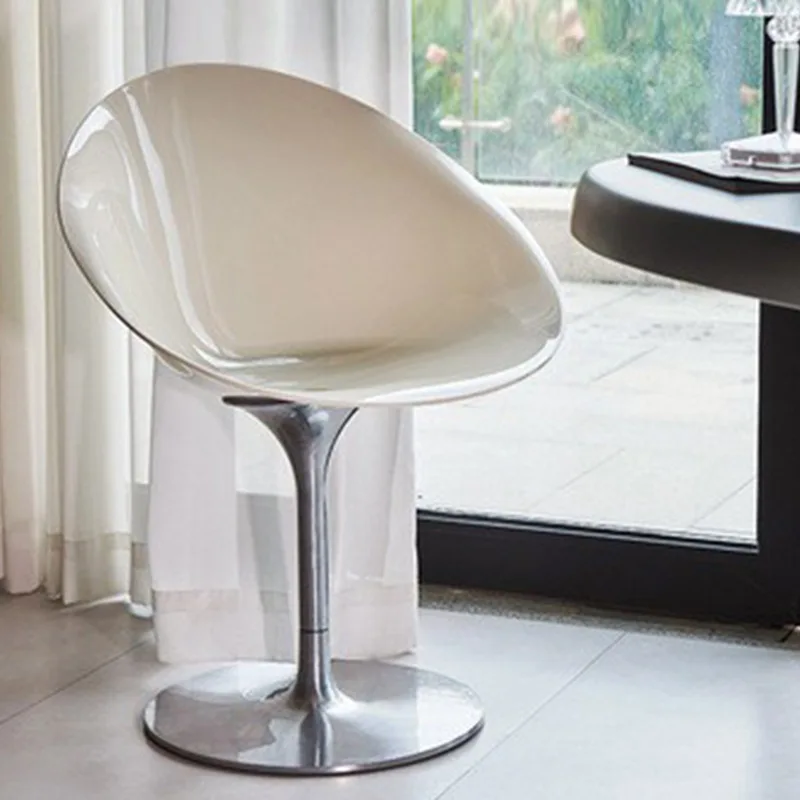 Nordic 360° Rotation Living Room Chairs Modern Dining Chair Minimalist Portable Chair Design Office Chairs Home Furnitures