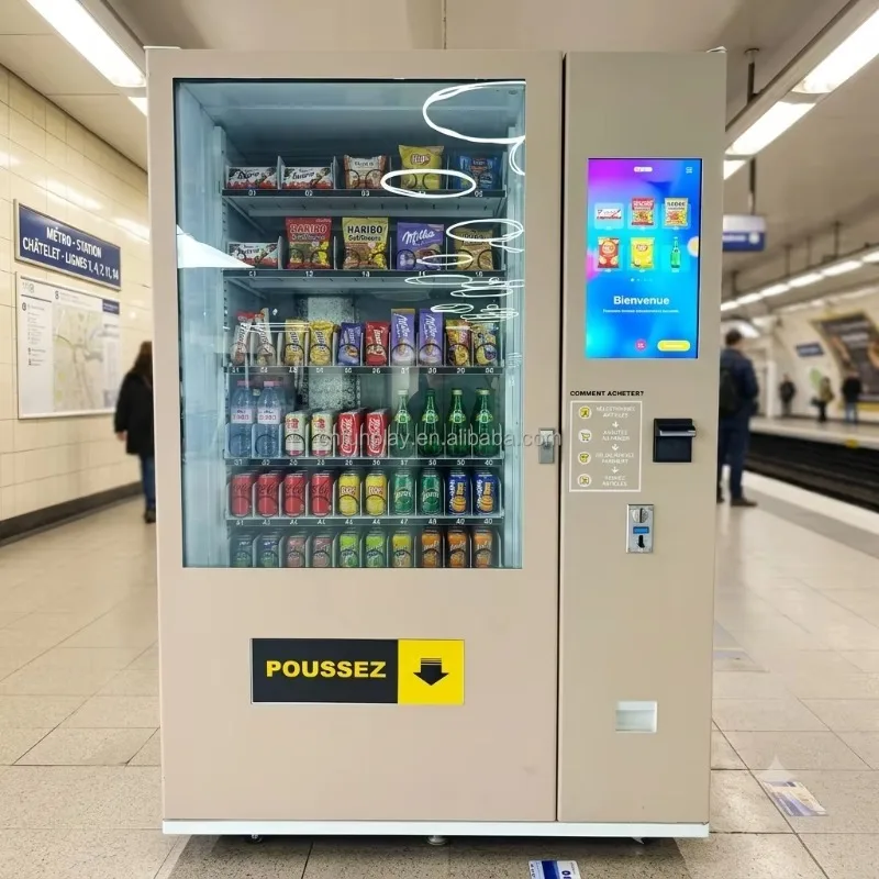 Automatic Retail Vending Machine for Packaged Goods with Digital Management and Convenient Product Access