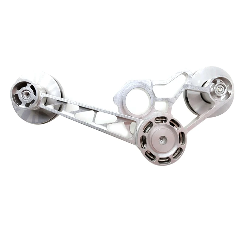 

Ultralight Bicycle Rear Derailleur Tensioner 2/6 Speeds Aluminium Alloy Chain Tensioner for Brompton Silver