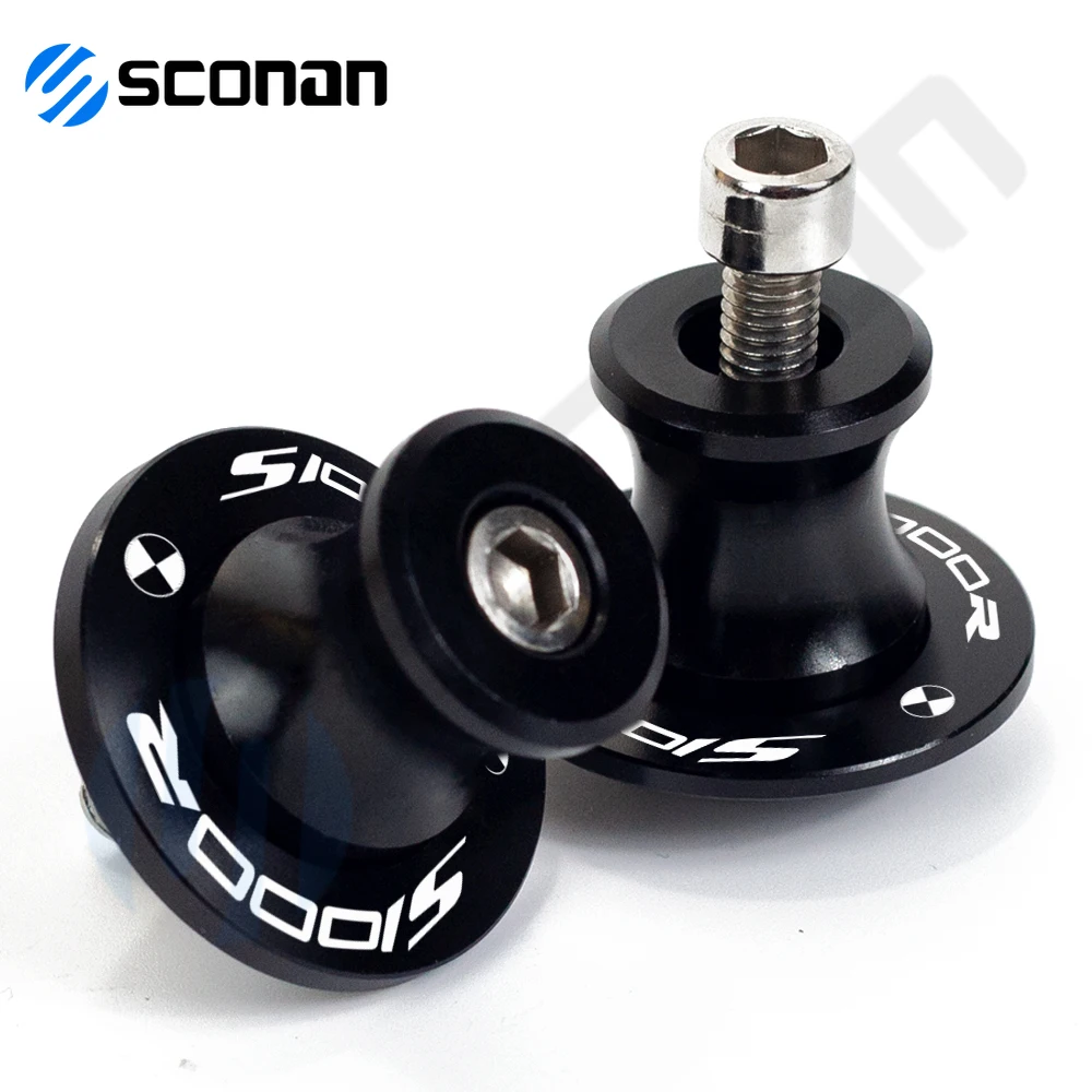 สําหรับ BMW S1000RR HP4 S 1000 RR S1000 RR/R S1000R 8MM รถจักรยานยนต์ CNC Swingarm Spools Sliders Swing ARM spools sllider ฝาครอบ ﻿