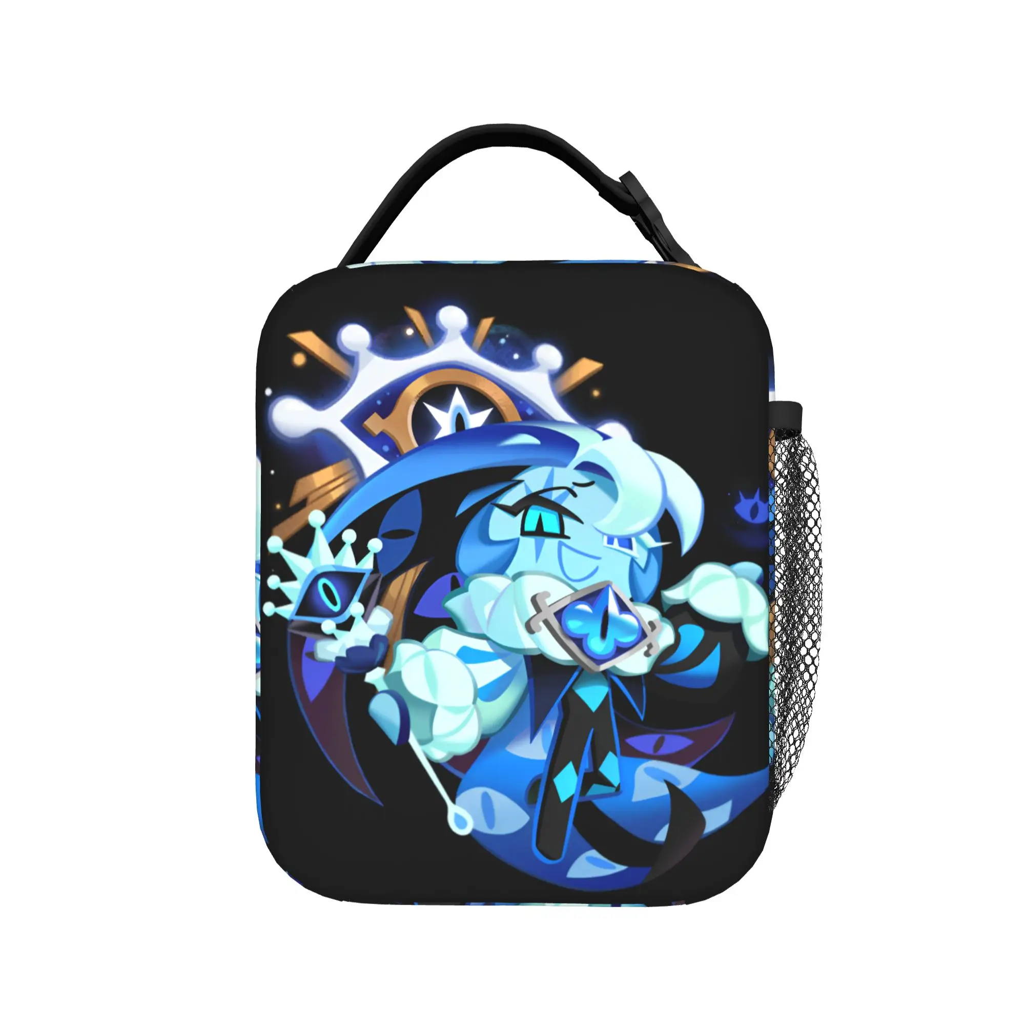 Shadow Milk Cookie Run Kingdom Insulated Lunch Bag Portable  Anime Meal Container Cooler Bag Tote Lunch Box Food Storage Bags