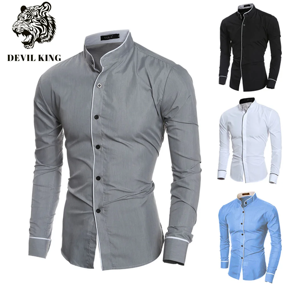 Men\'s Luxury Casual Formal Shirt Long Sleeve Slim Fit Business Dress Shirts Tops