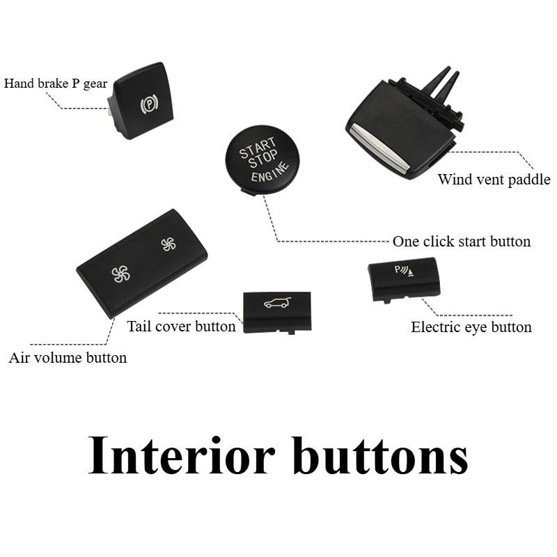 

For 8-13 Models BMW X5 Air Conditioning Volume Button X6 Wind Big and Small Button E70 E71 Activate The Tailgate Button 1pcs