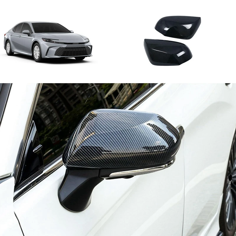 For Toyota Camry 9Th 2024 2025 Car Side View Mirror Cap Rearview Mirrors Cover Exterior Accessories Carbon Fiber