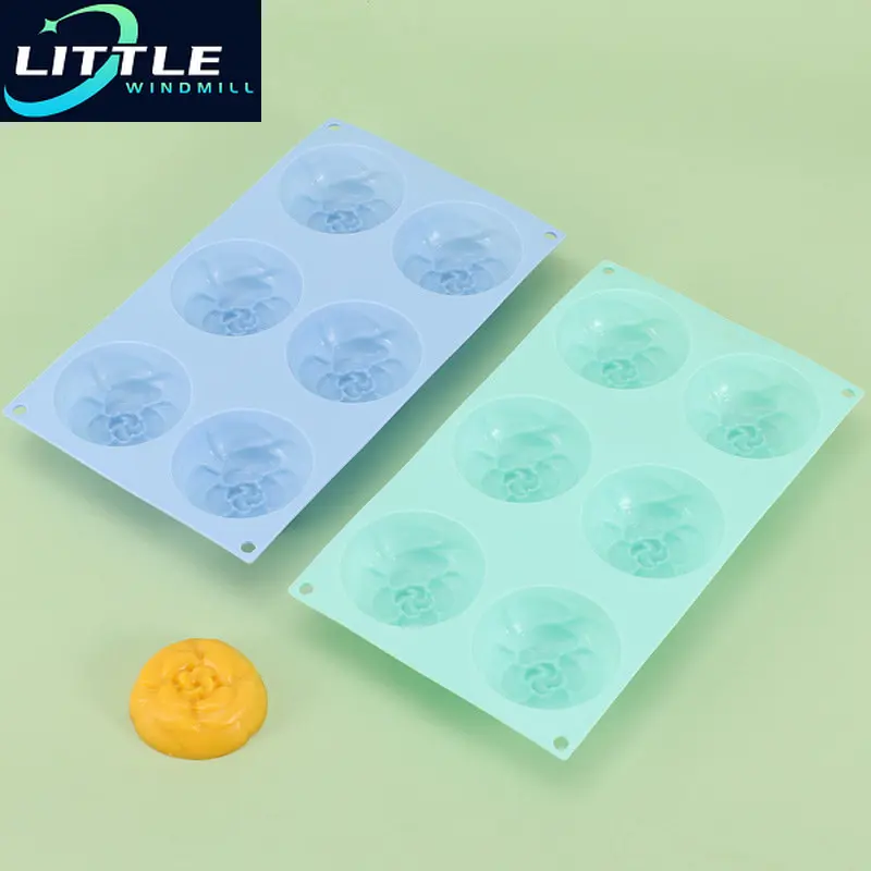 

6 Designs Peony Flower Silicone Molds Wedding Cupcake Topper Fondant Cake Decorating Tools Candy Chocolate Gumpaste Moulds