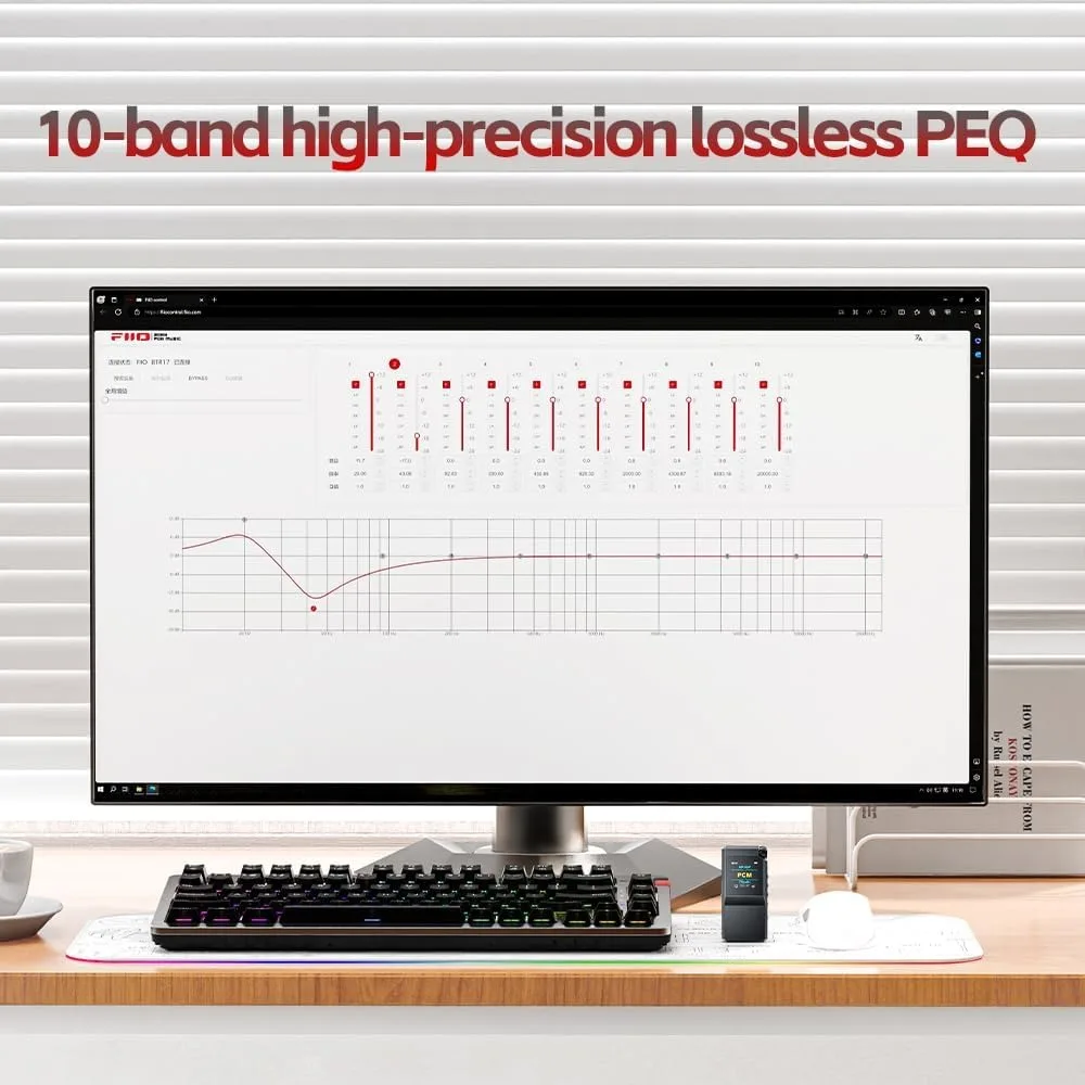 BTR17 Bluetooth 5.4 USB DAC AMP with LDAC, aptX Lossless.  ES9069Q, 10-Band PEQ, THX AAA 78+amps 3.5mm Unbalanced image 5