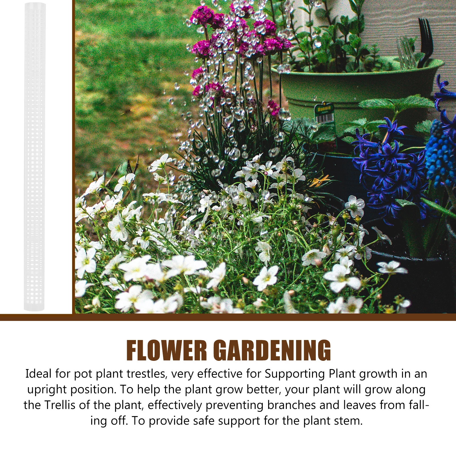 

2Pcs Plant Climbing Column Durable Plastic Vine Support Suitable for Indoor Outdoor Gardening Tool Flower Climbing Pillar