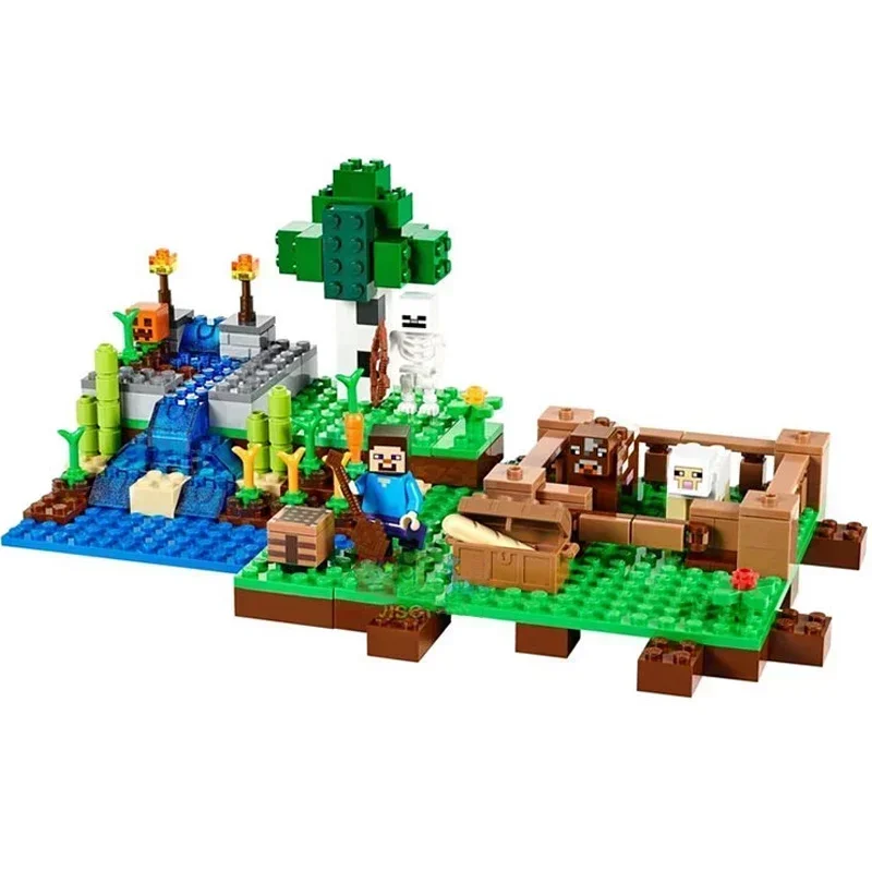 my world The Farm MINI TreeHouse Alex Zombie Action Building Blocks Classic Model Sets Bricks Kids Kits For Boys Toys Children