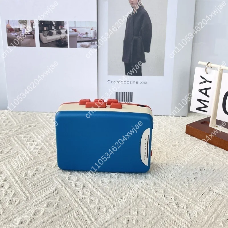 Hot Sale Colorful Cassette Walkman with Headphones Portable Radio Tape Player for English Listening