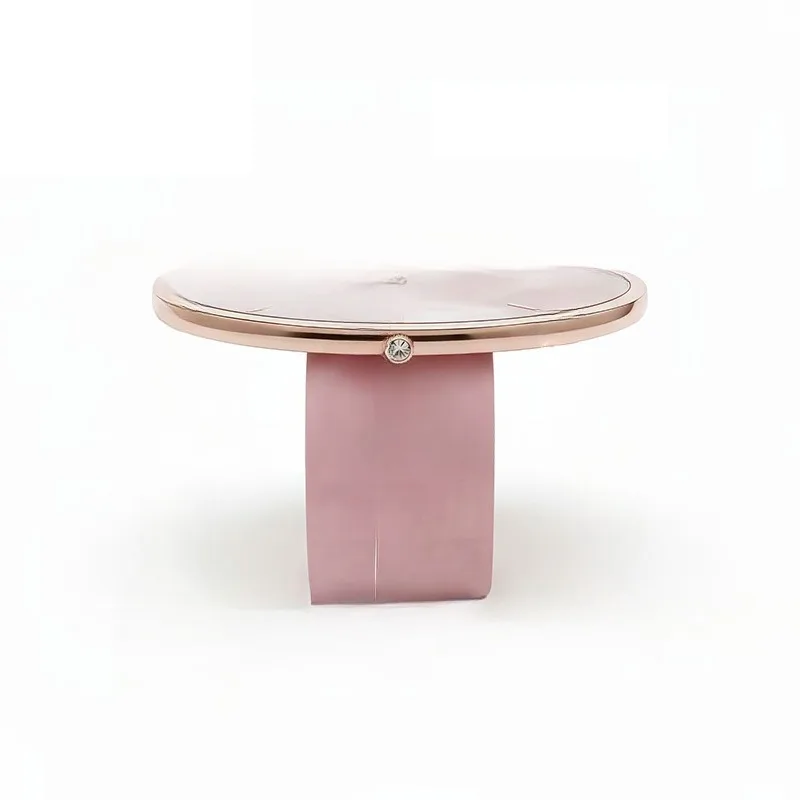 Luxury marble pink watch coffee table
