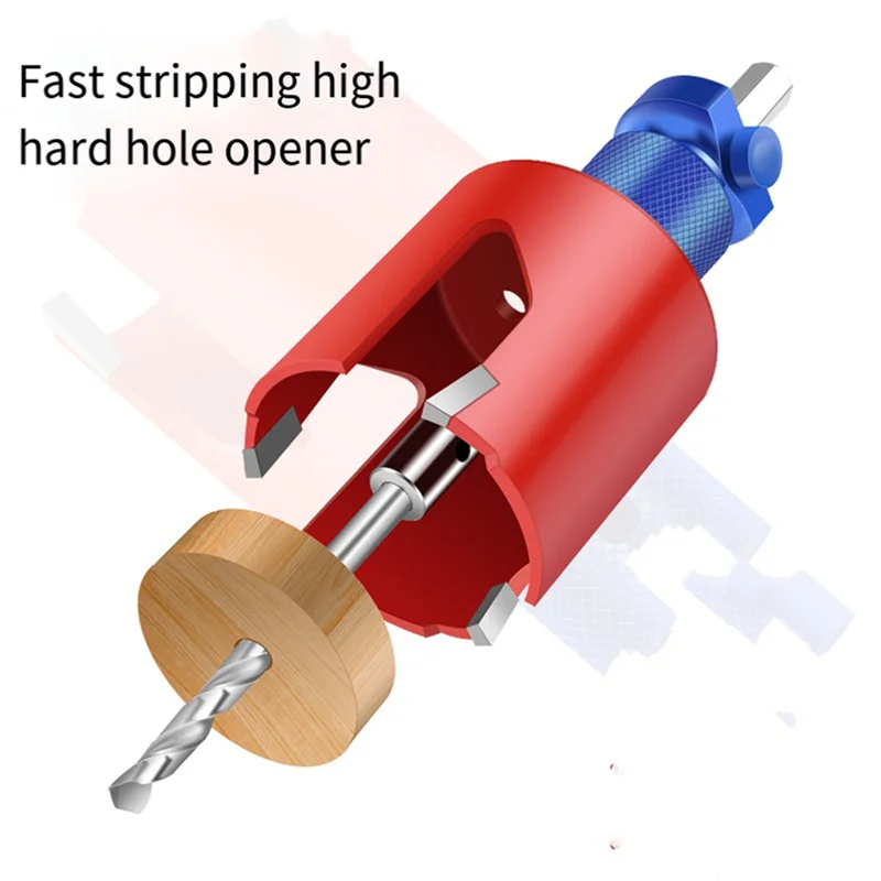 

AONEQ-2X Hole Saw Mandre Hexagonal Handle Quick-Release Hole Opener Connecting Rod Hand Drill Reamer Hole Distance Connector